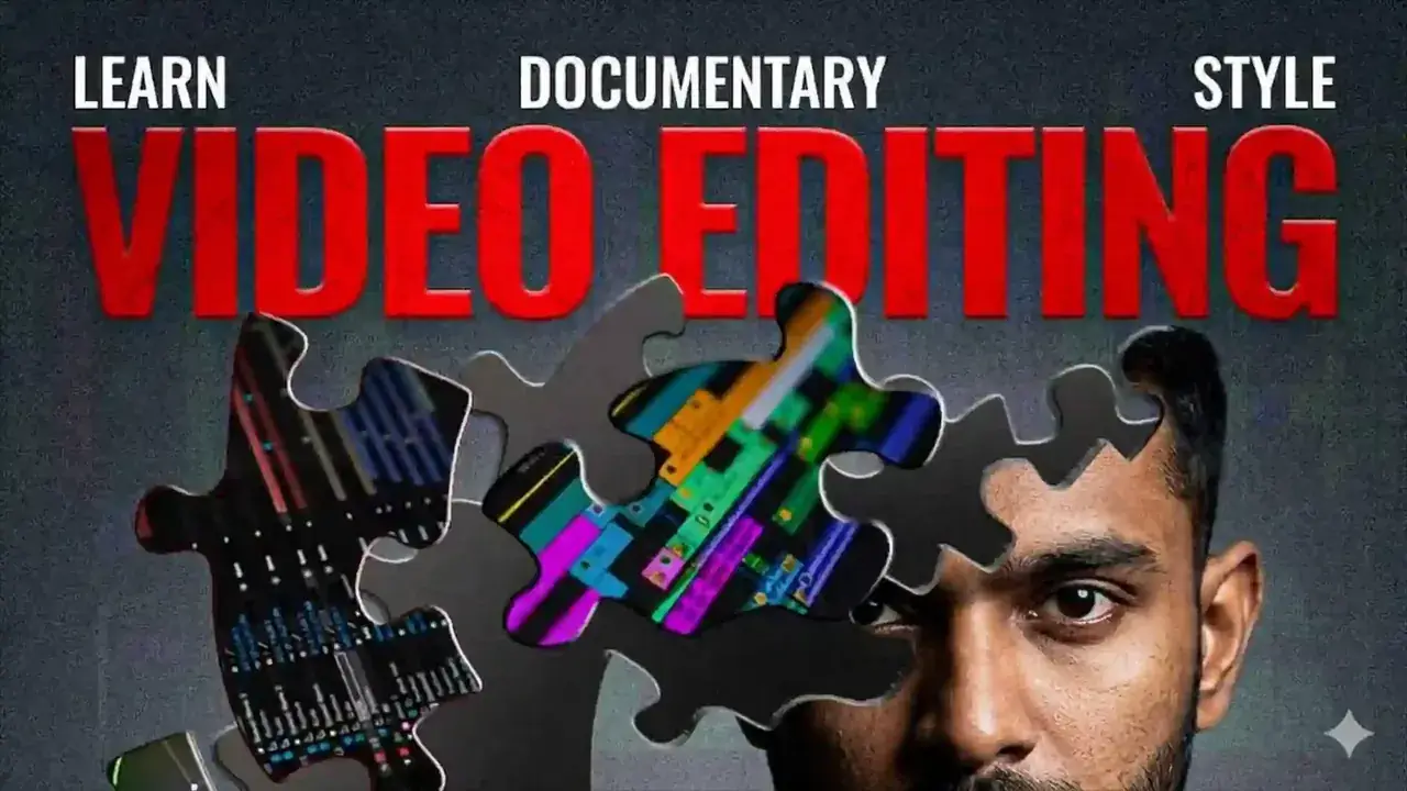 Documentary-Style Video Editing course banner
